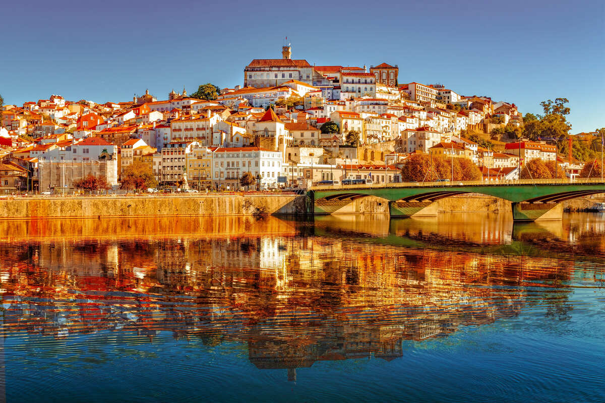 Riverside City Of Coimbra, Portugal.